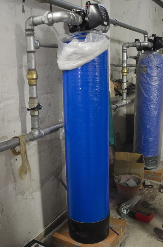 Water Softener System in Place